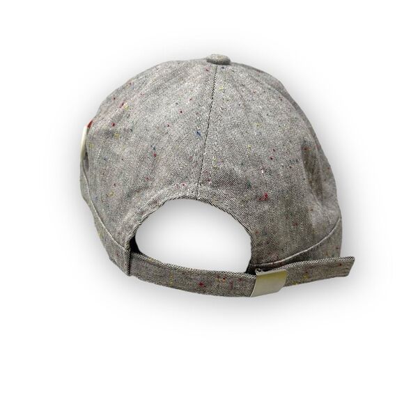 Maden Clothing Retro Baseball Cap Hat Heathered Gray Button Flip Short Brim OSFM - Picture 3 of 10